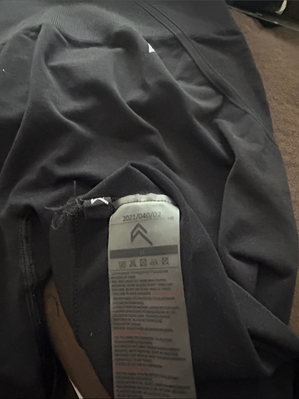 Black ones active shorts worn once